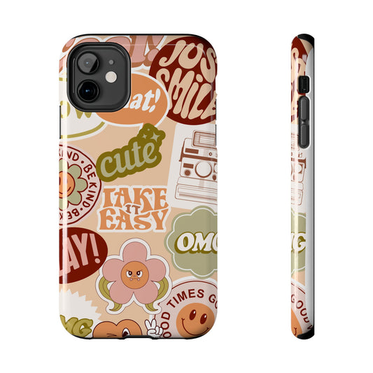 Vibrant, Positive Affirmation Sticker Phone Cases, Cute for Teens, Fun Ideas, Everyday Use