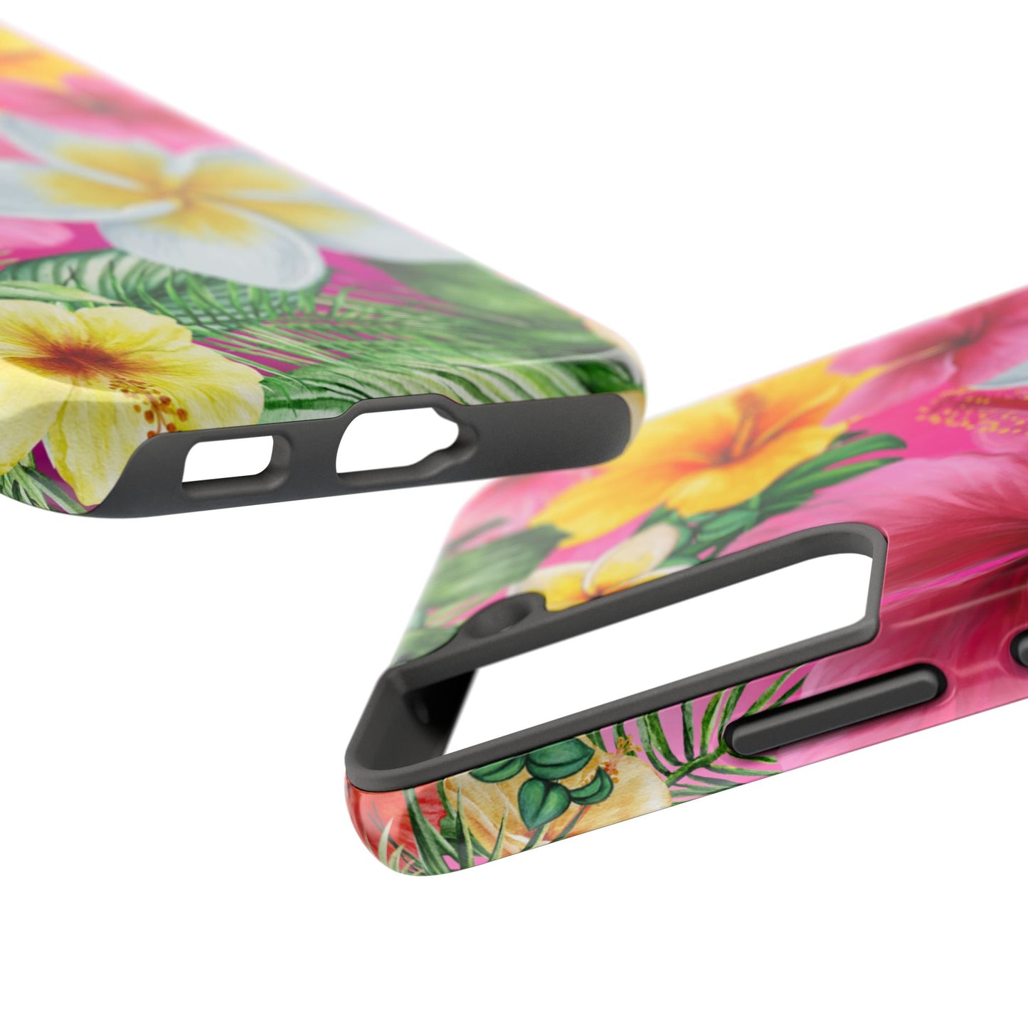 Tropical Floral Phone Case - Tough, Durable, Chic Protection, Summer Vibes, Gift for Her