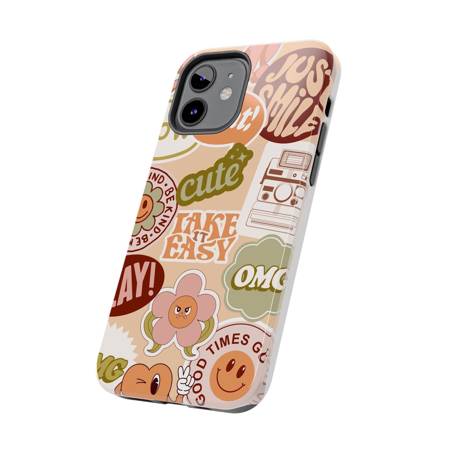 Vibrant, Positive Affirmation Sticker Phone Cases, Cute for Teens, Fun Ideas, Everyday Use