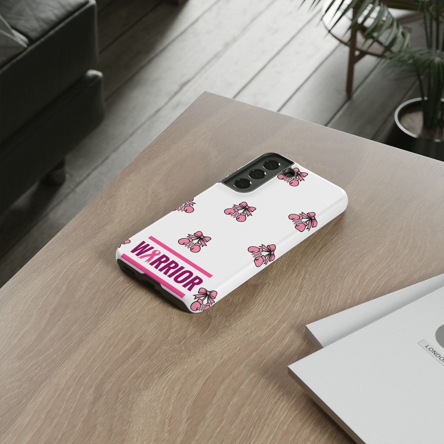 Phone Case - Pink Warrior Cancer Awareness Gift for Breast Cancer Survivor for Samsung