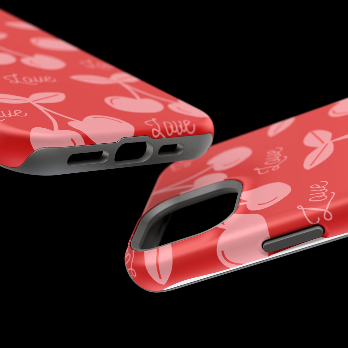 Cherry Love MAGNETIC Tough Cases, Cute Protection, Gift for Her, Valentine's Day