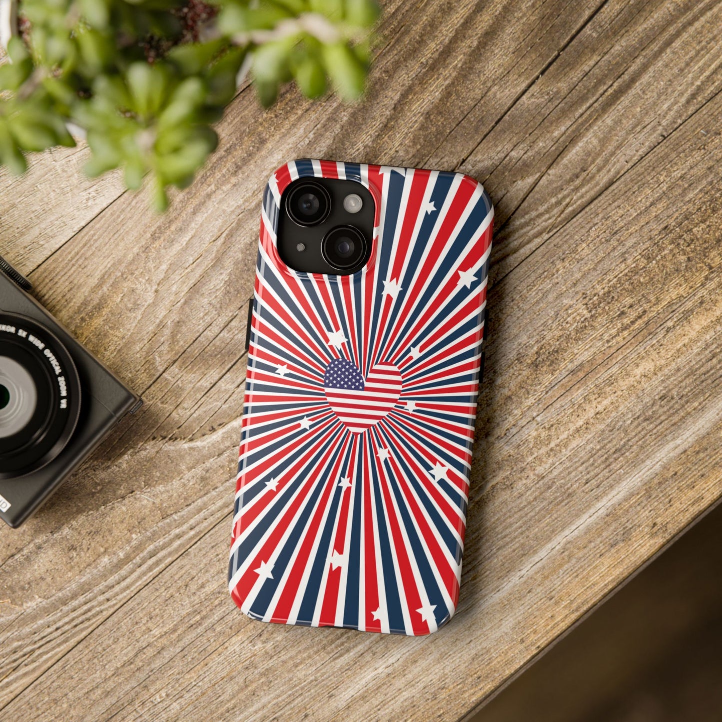 Patriotic  4th of July, Memorial Day, Independence Day Tough Phone Case for Iphone