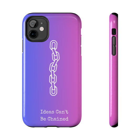 Inspirational, Motivational - Ideas Can't Be Chained Phone Cases