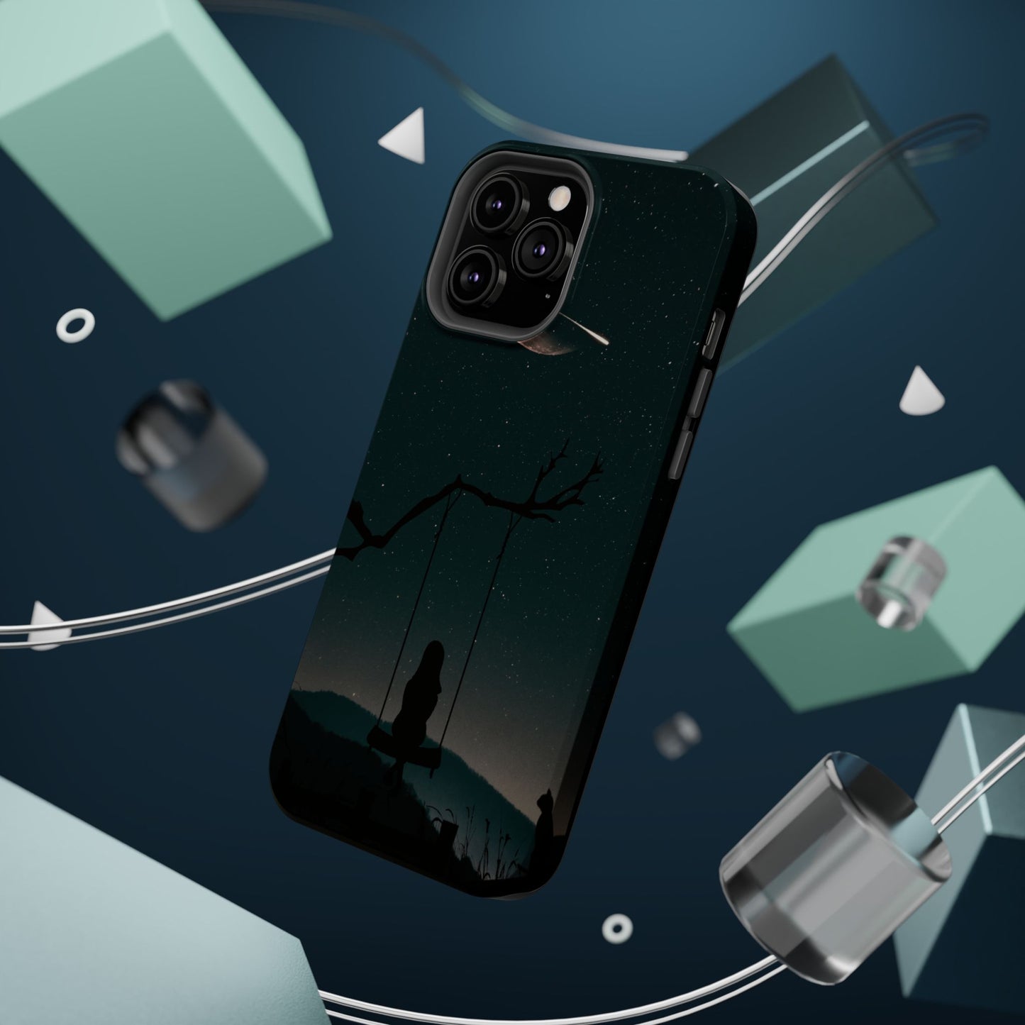 Dreamy Night Sky Tough Magnetic Phone Cases Unique Celestial Design for Iphone