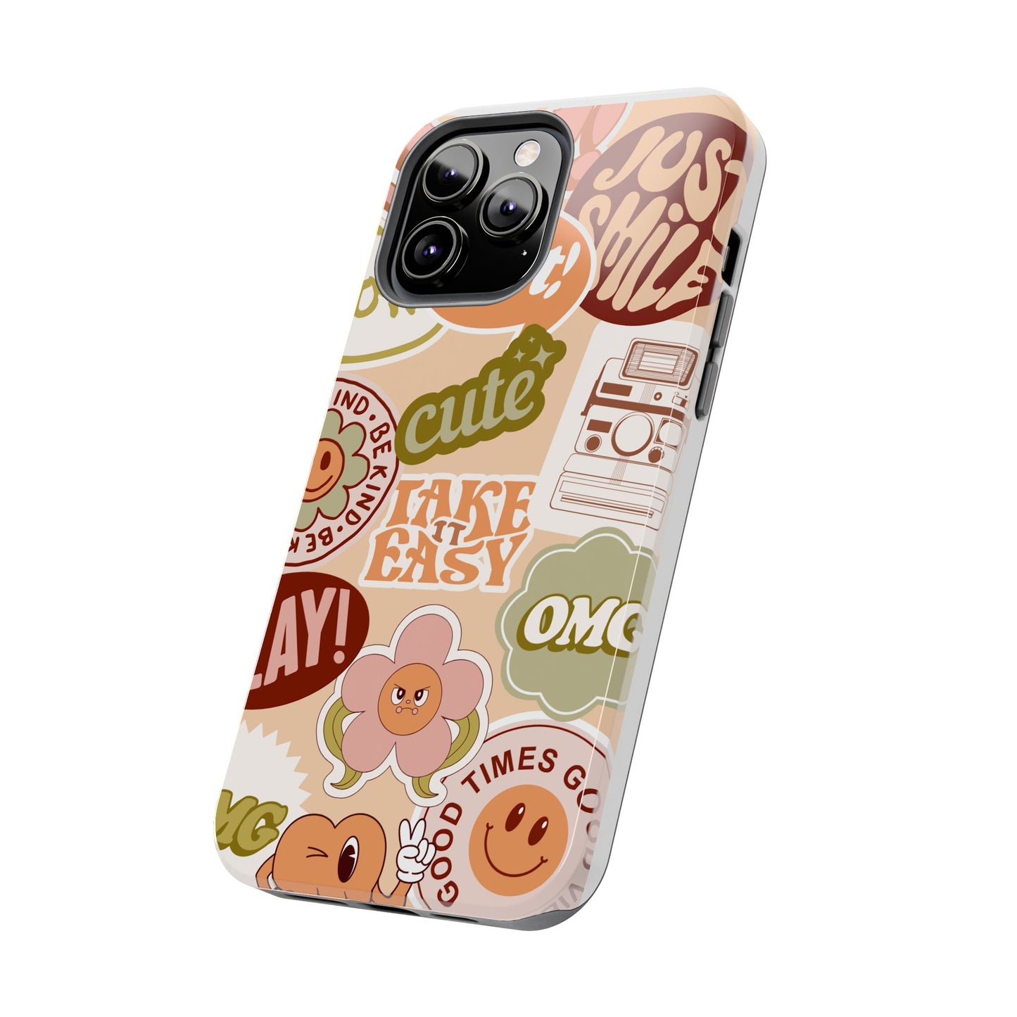 Vibrant, Positive Affirmation Sticker Phone Cases, Cute for Teens, Fun Ideas, Everyday Use