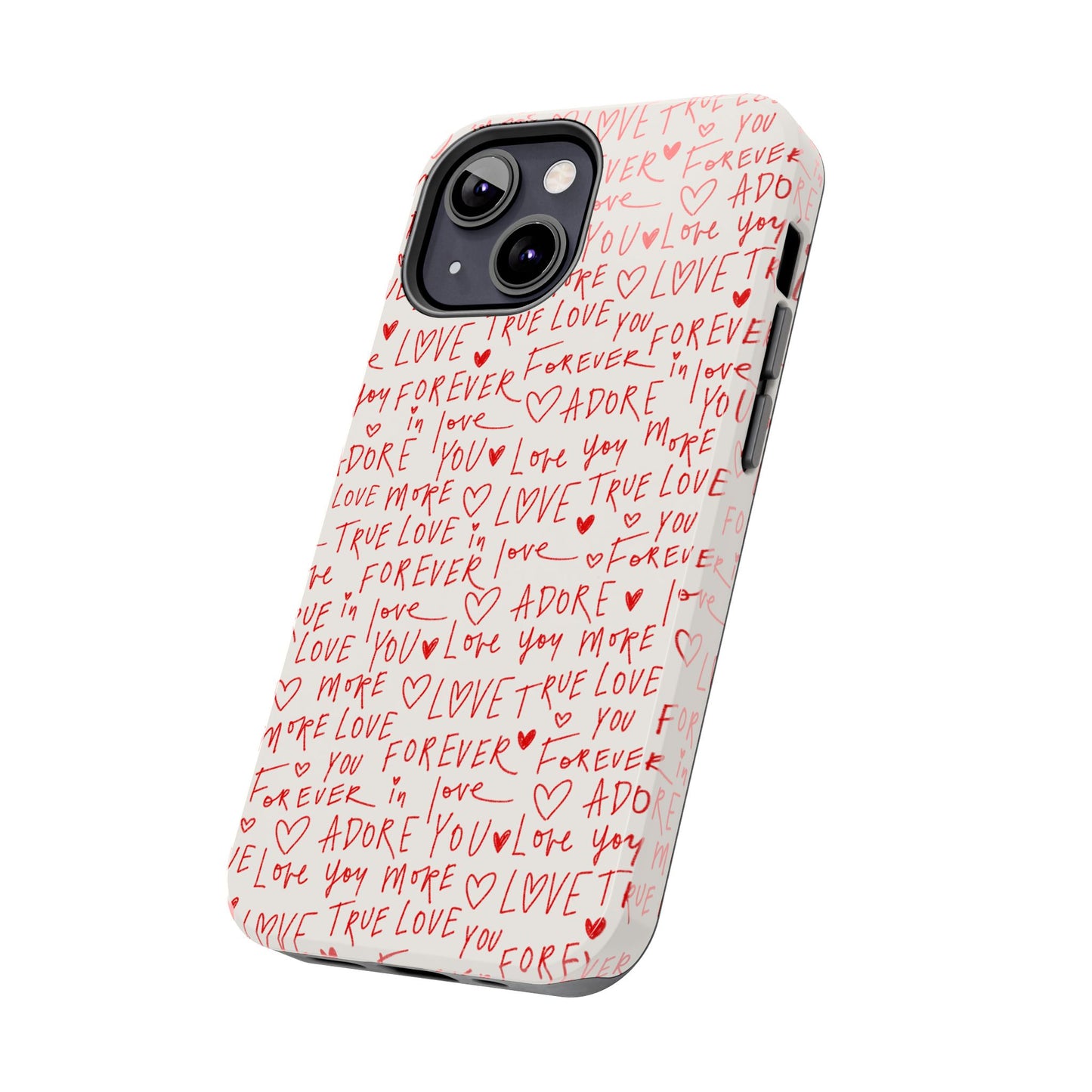 Love Hearts Tough Case for iPhone,  Cute Heart Design, Adore You Case, True Love Protection