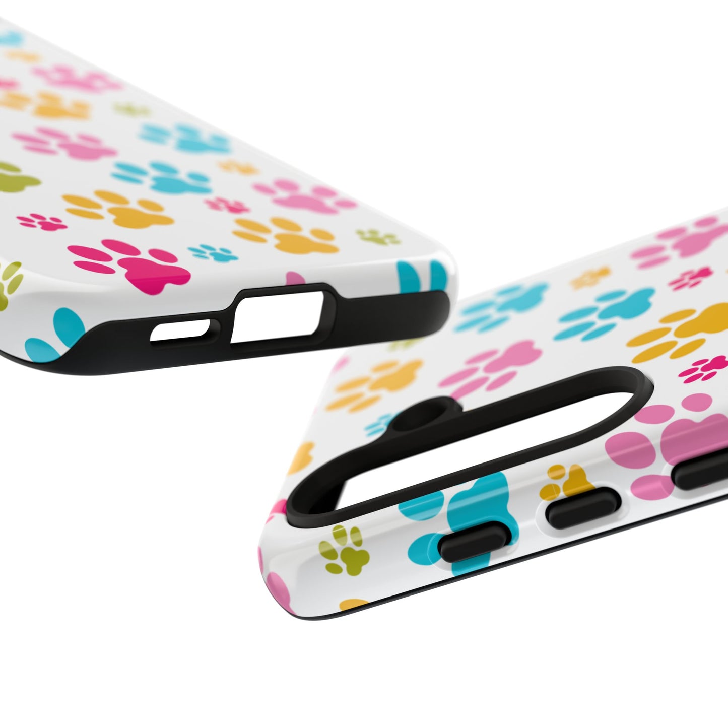 Colorful Pet Paw Print Phone Case for Dog Loves for Samsung
