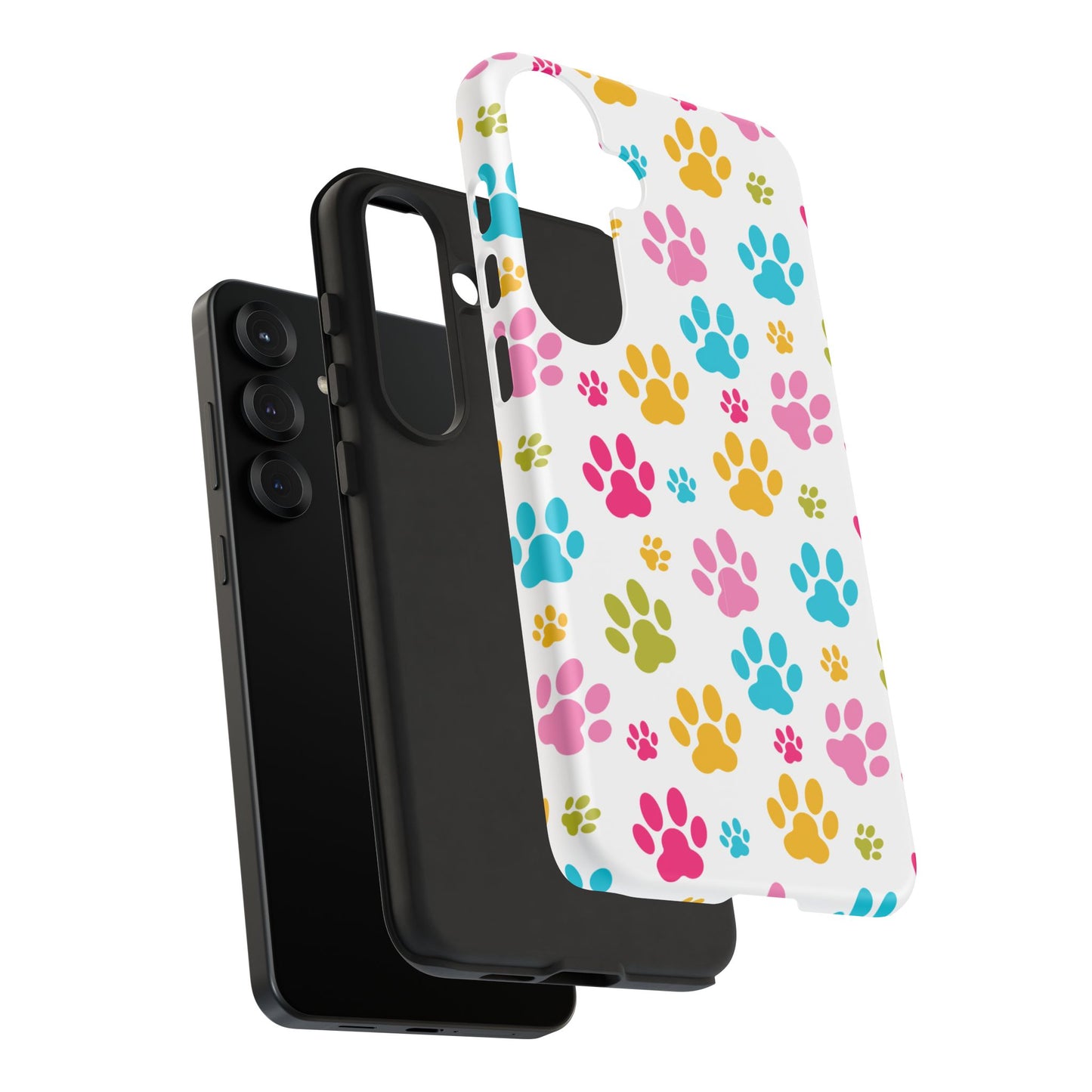 Colorful Pet Paw Print Phone Case for Dog Loves for Samsung