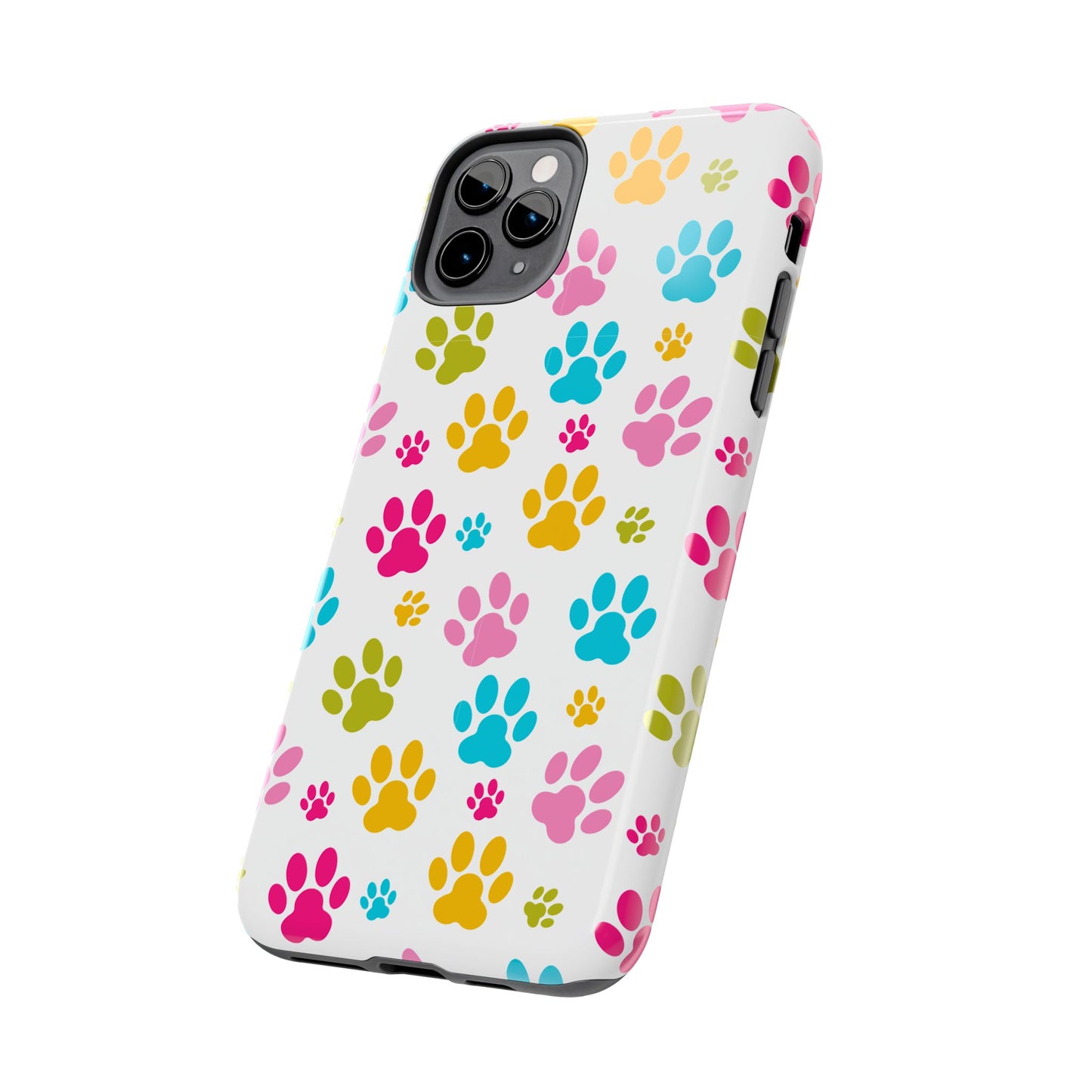 Colorful Pet Paw Print Tough Phone Case for Dog Loves for Iphone