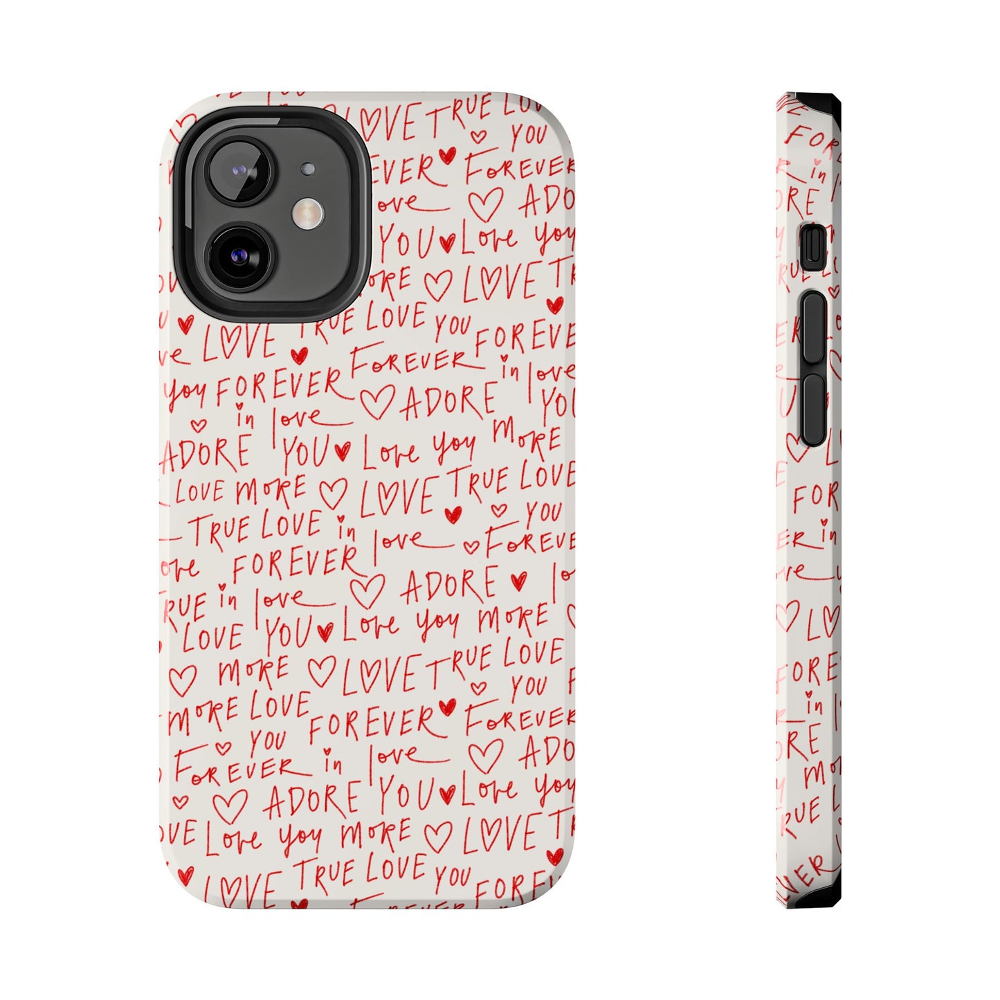 Love Hearts Tough Case for iPhone,  Cute Heart Design, Adore You Case, True Love Protection