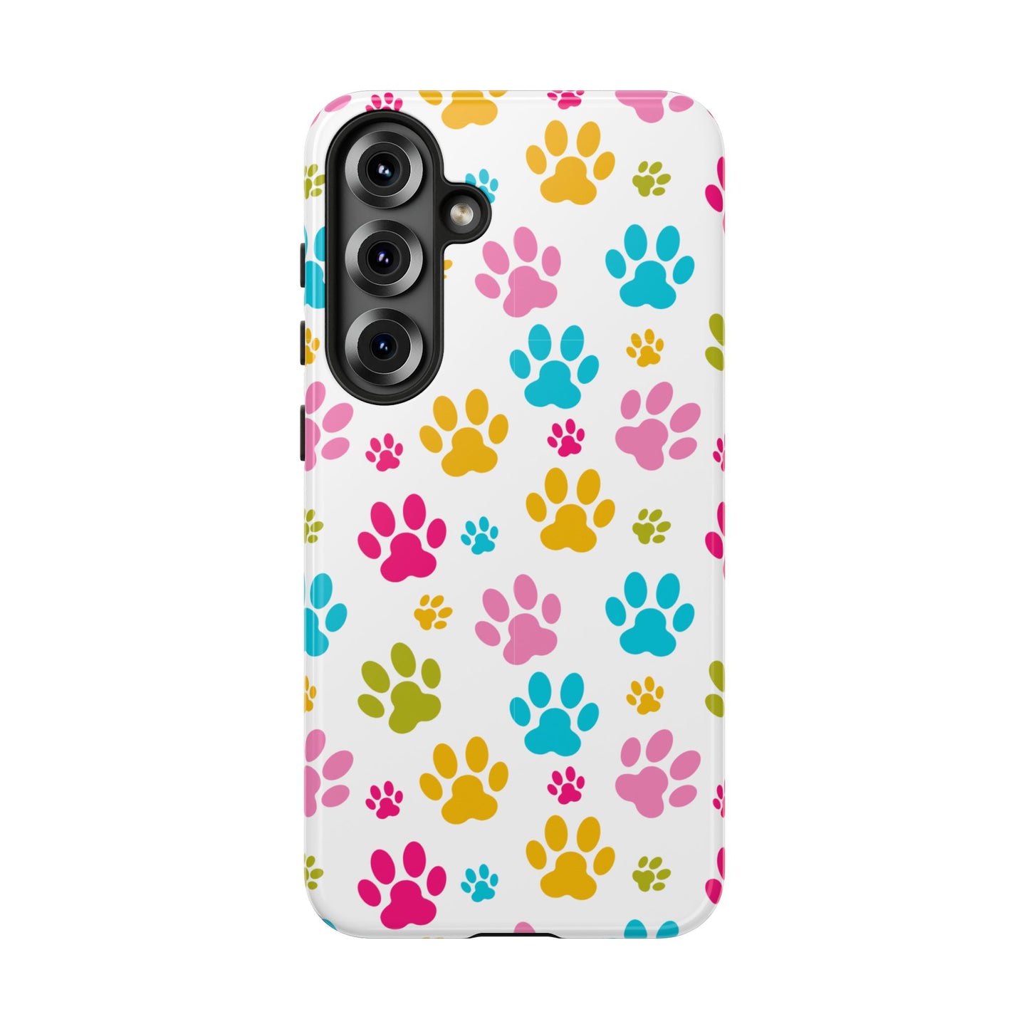 Colorful Pet Paw Print Phone Case for Dog Loves for Samsung