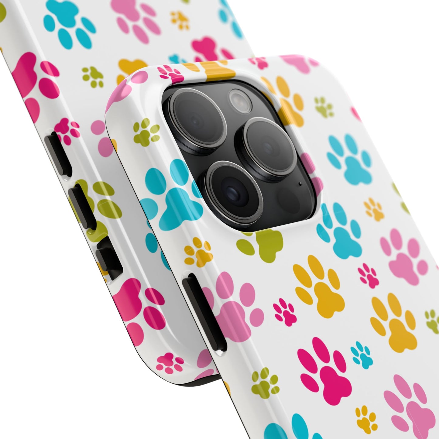 Colorful Pet Paw Print Tough Phone Case for Dog Loves for Iphone