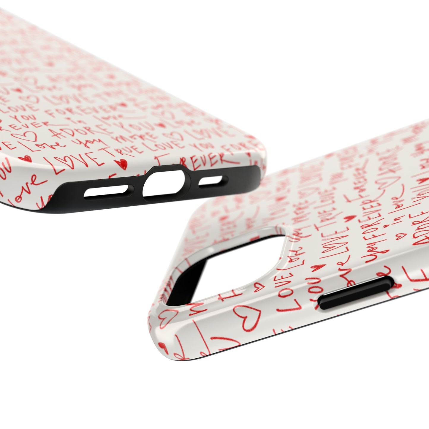 Love Hearts Tough Case for iPhone,  Cute Heart Design, Adore You Case, True Love Protection