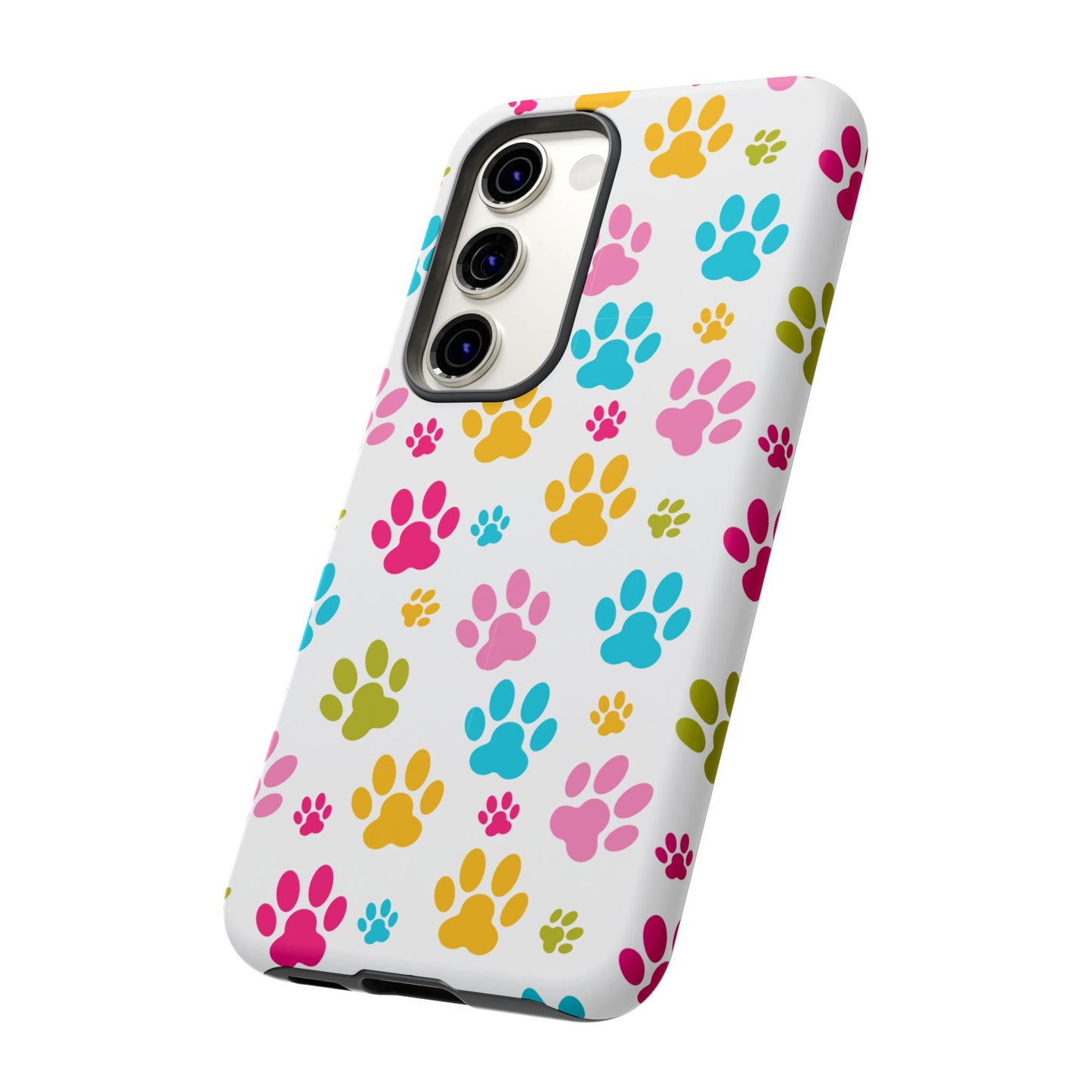 Colorful Pet Paw Print Phone Case for Dog Loves for Samsung