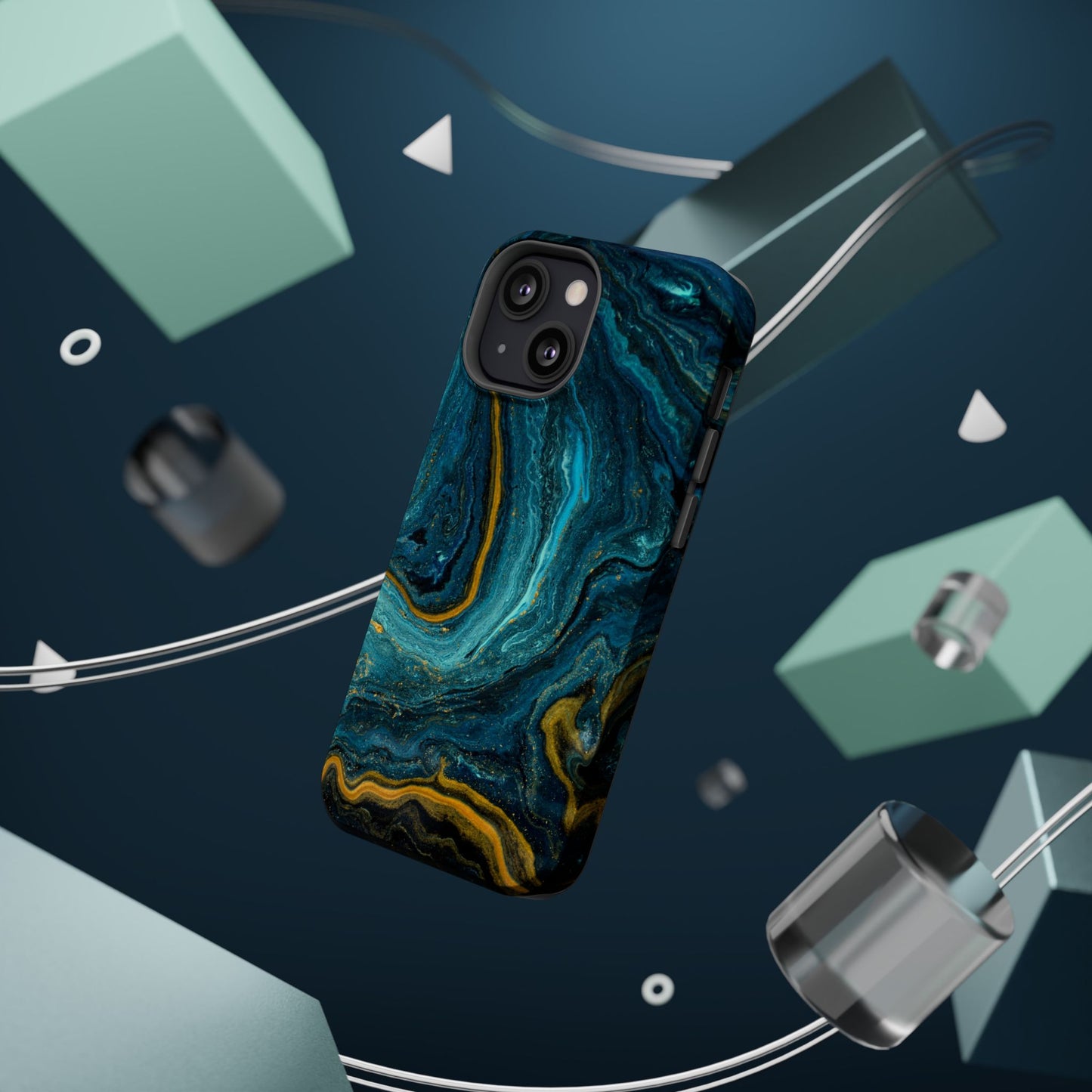 Marble Print MAGNETIC, Unique Tough Phone Case
