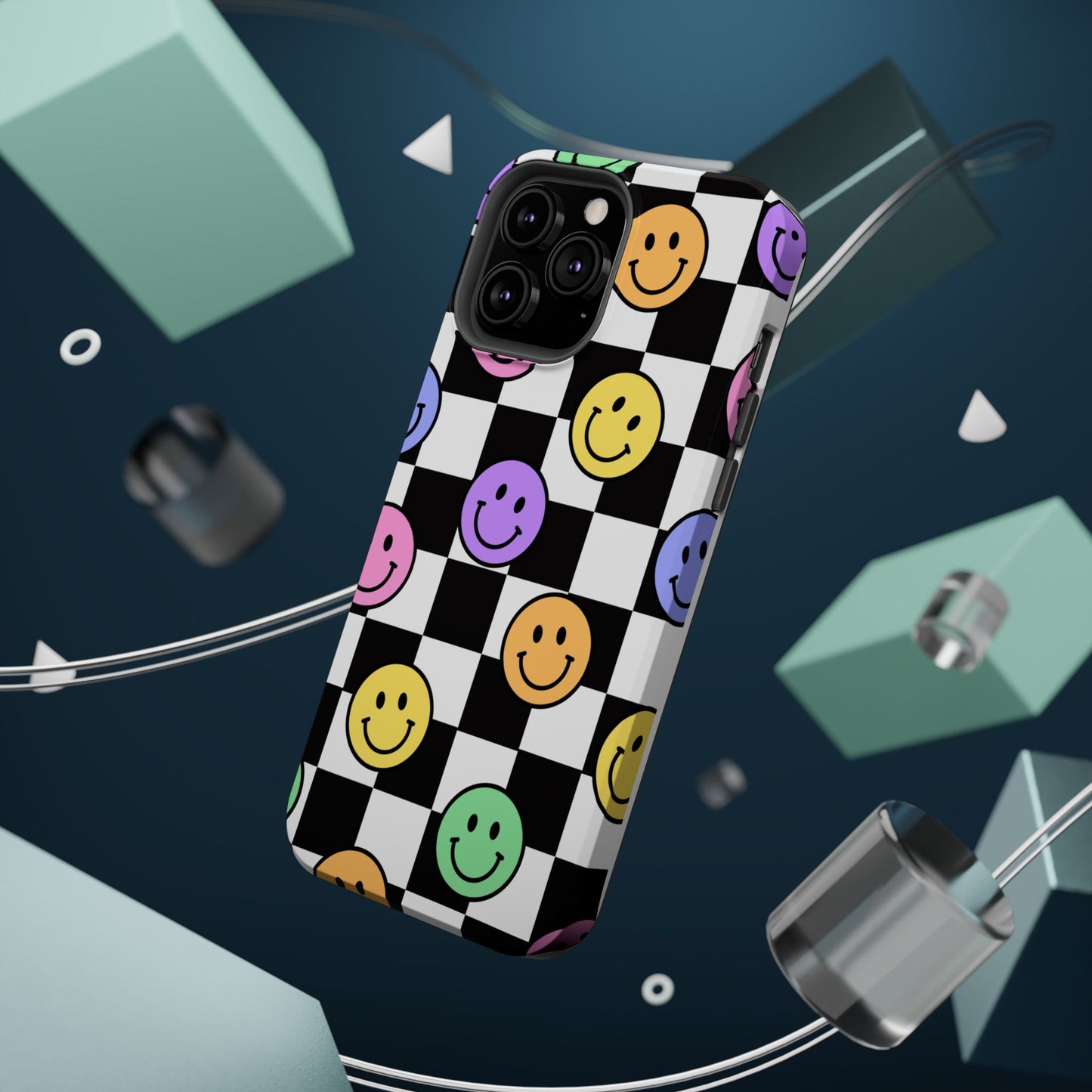 Colorful Smiley Face Phone Cases, Fun Magnetic Tough Cases, Cute Gifts for Teens and Kids, Trendy Accessories for Every Occasion, [...]