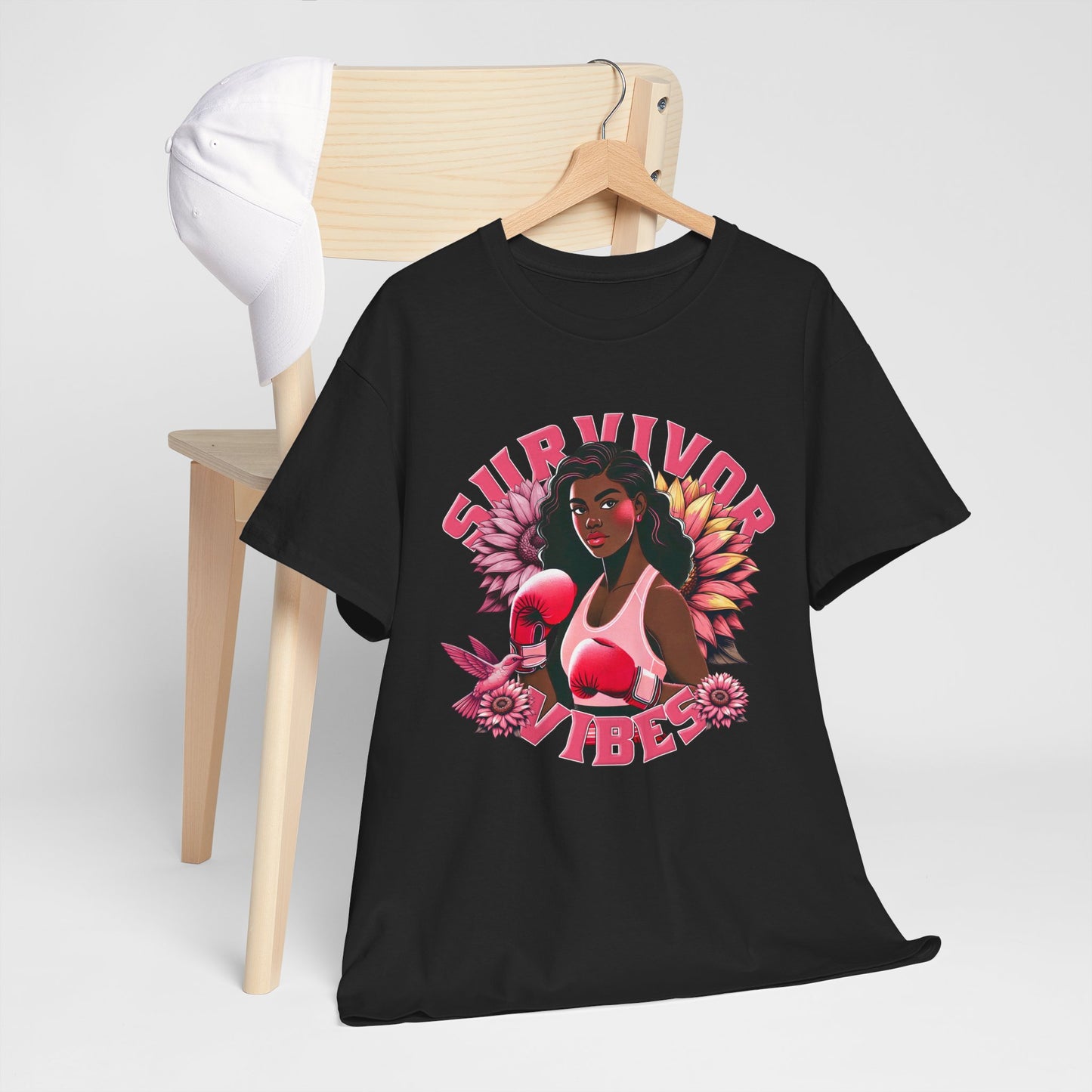 Survivor Vibes Unisex Tee - Empowering Breast Cancer T-Shirt
