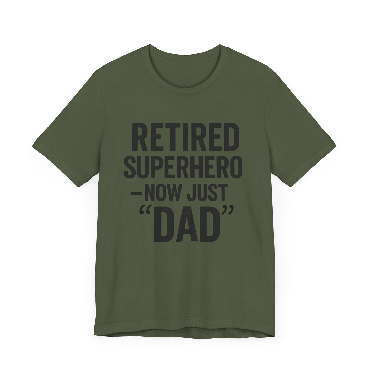Retired Superhero Dad Tee - Unisex Jersey Short Sleeve T-Shirt
