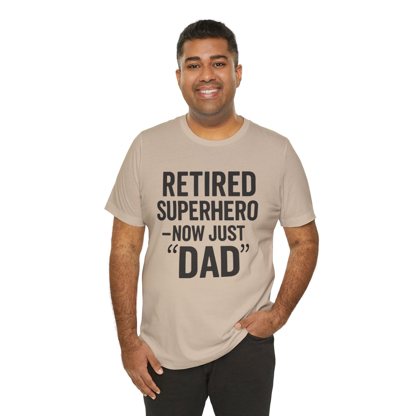 Retired Superhero Dad Tee - Unisex Jersey Short Sleeve T-Shirt