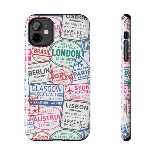 Travel-Inspired, Passport, Travelers, Adventure Stamp, Unique Phone Case