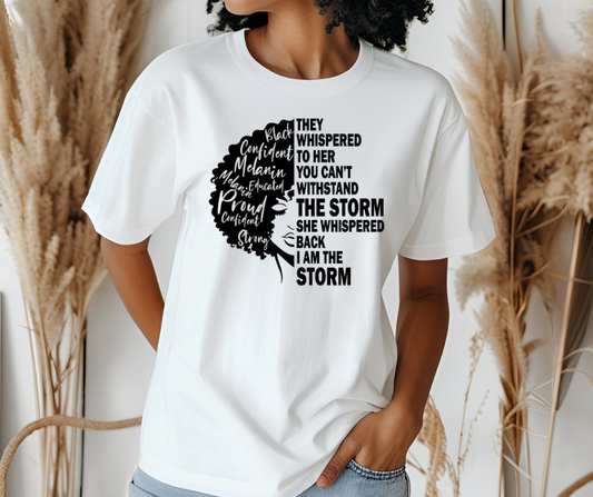 Empowered Black Woman T-Shirt - Inspirational Graphic Tee