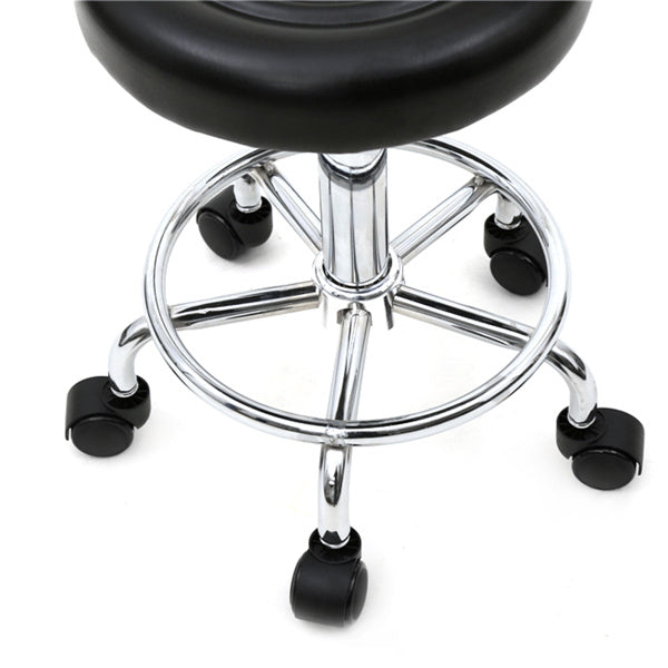 Chic Black Strap Pattern Stool