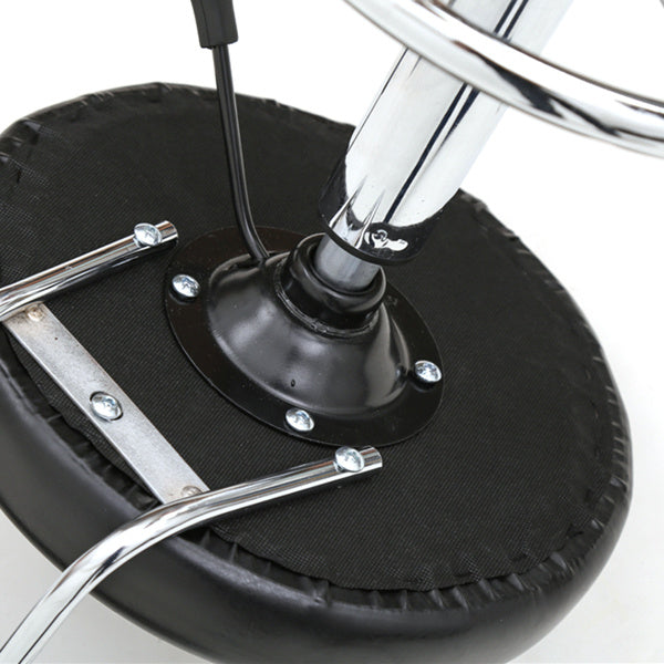 Chic Black Strap Pattern Stool