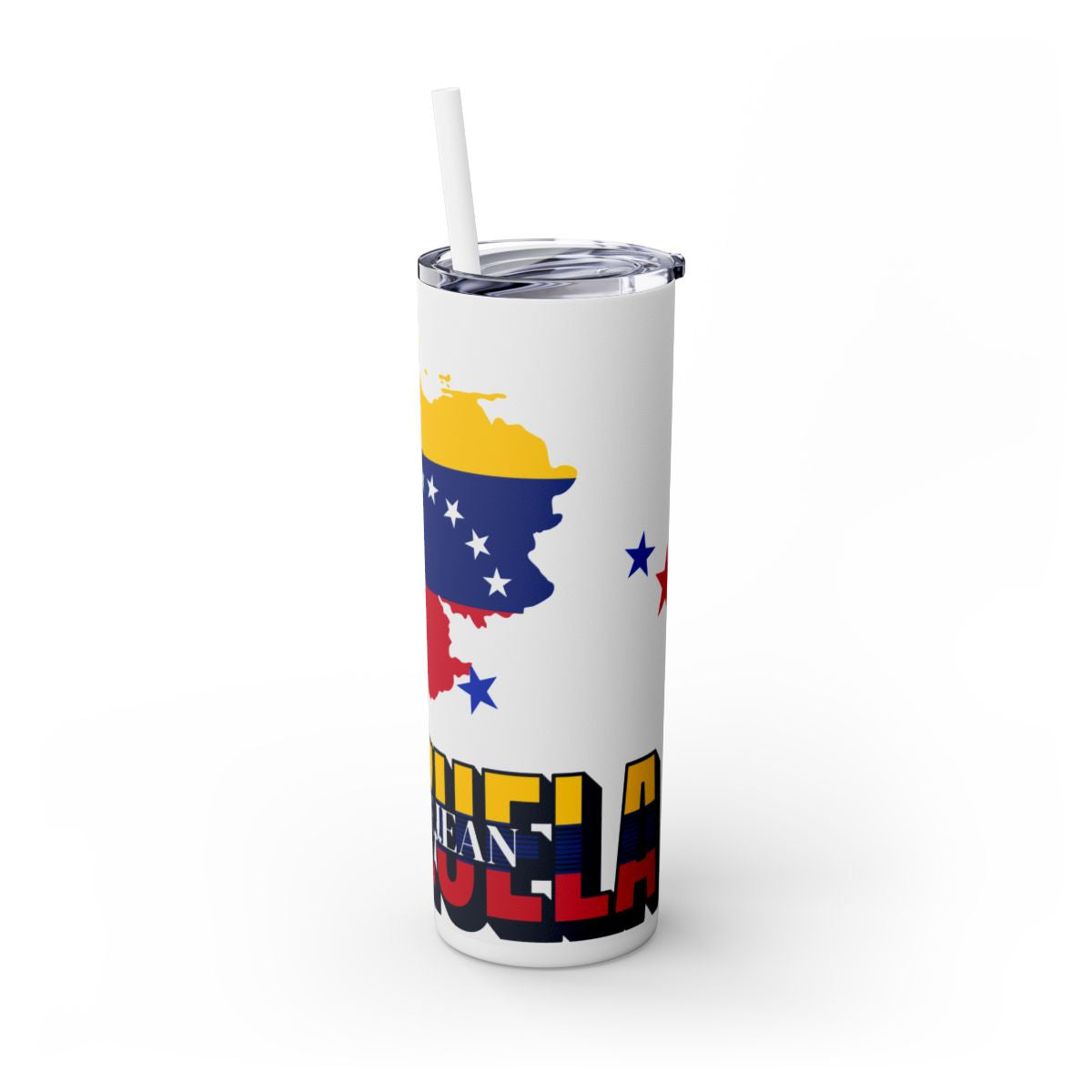 Venezuala-themed Personalized Tumbler with Straw, 20oz
