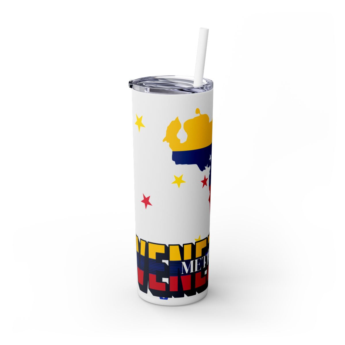 Venezuala-themed Personalized Tumbler with Straw, 20oz